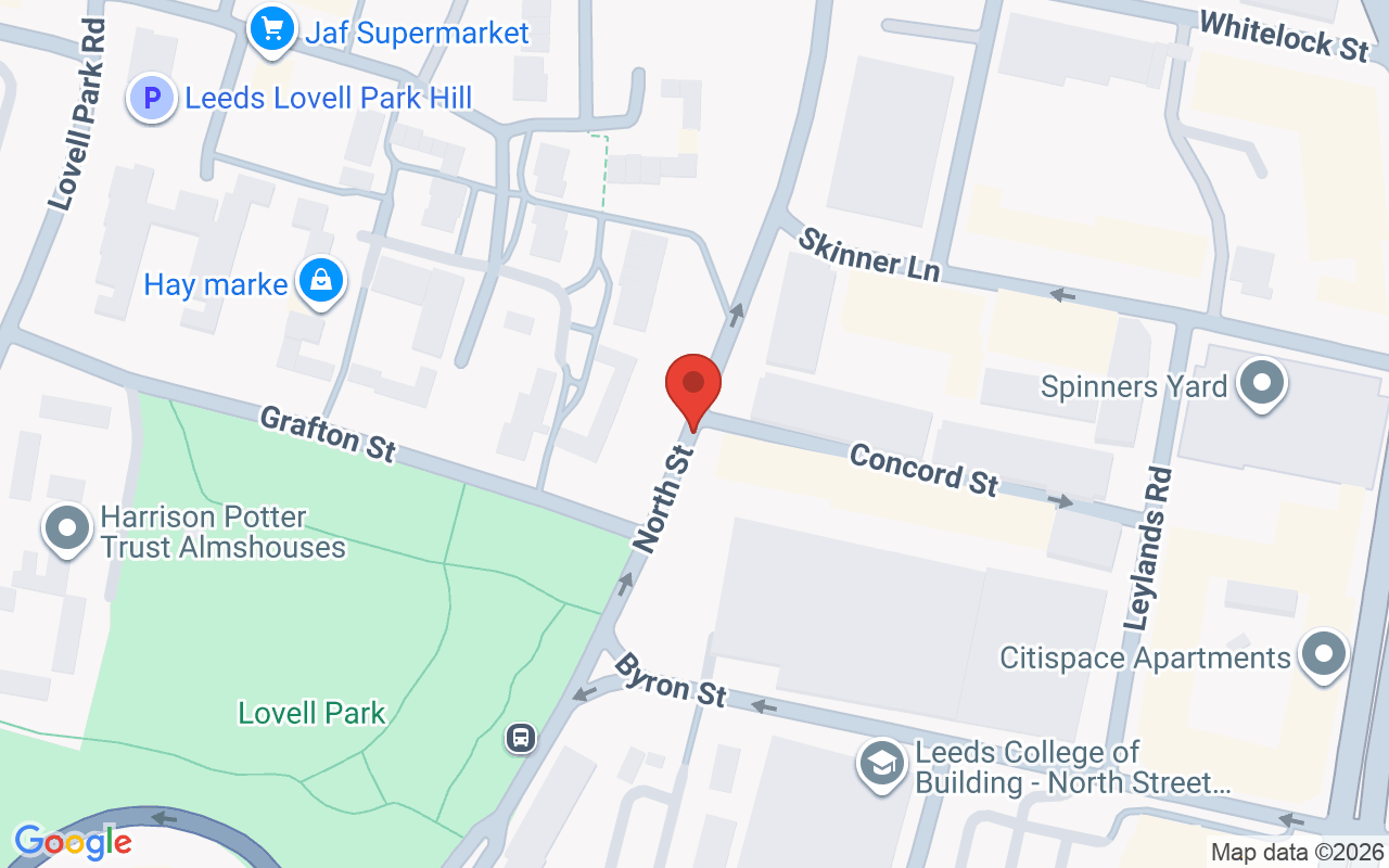 Map showing the location of Little Red’s Boutique