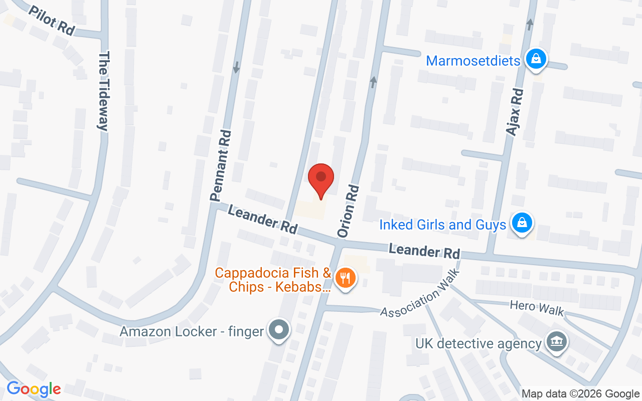 Map showing the location of LMI&Co Hair Design