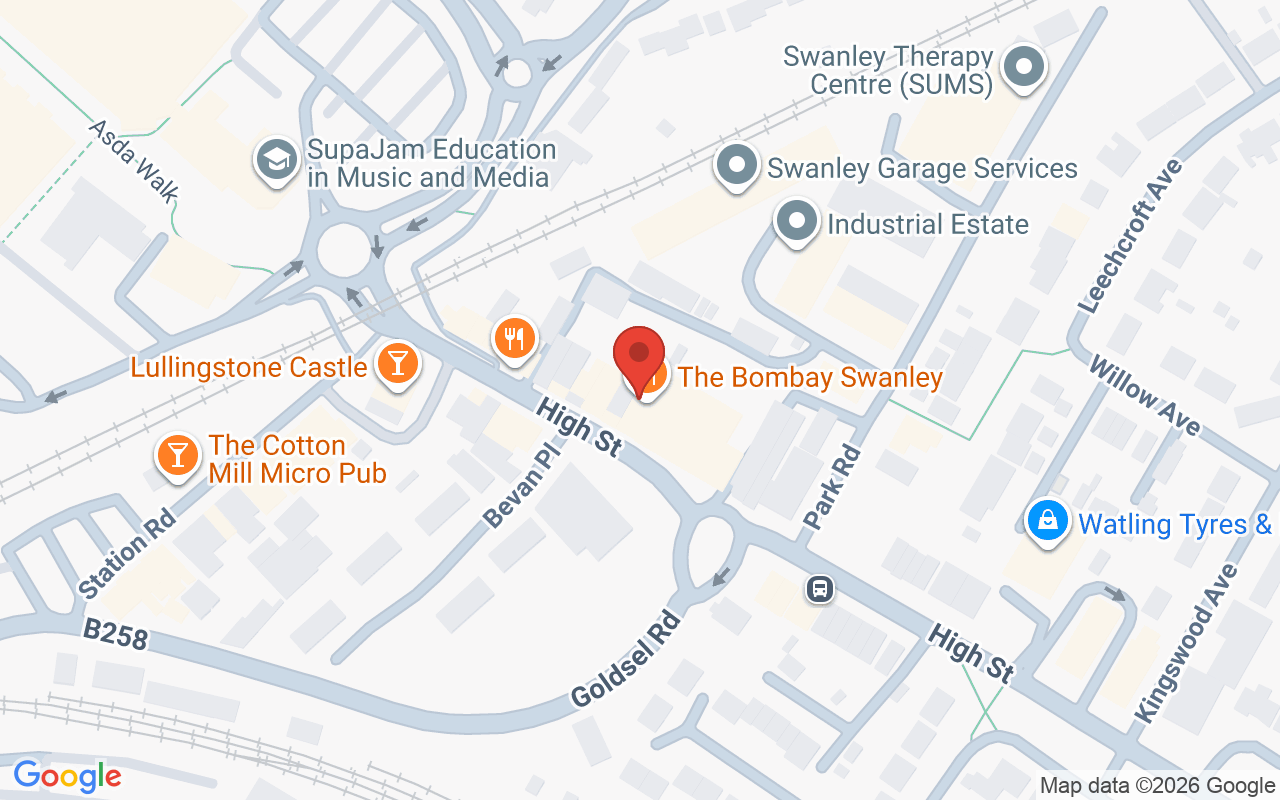 Map showing the location of lookfantastic swanley