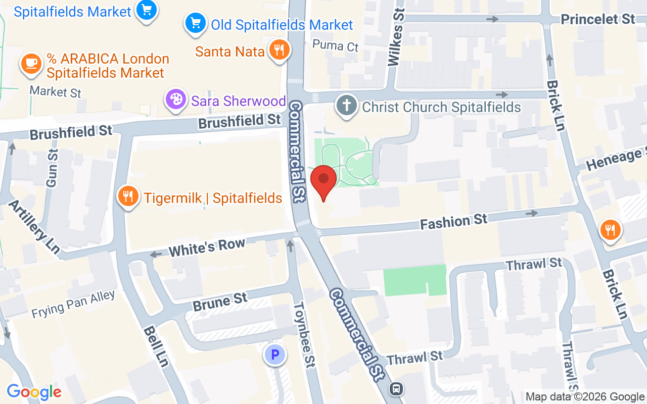 Map showing the location of LukeJacob – Spitalfields