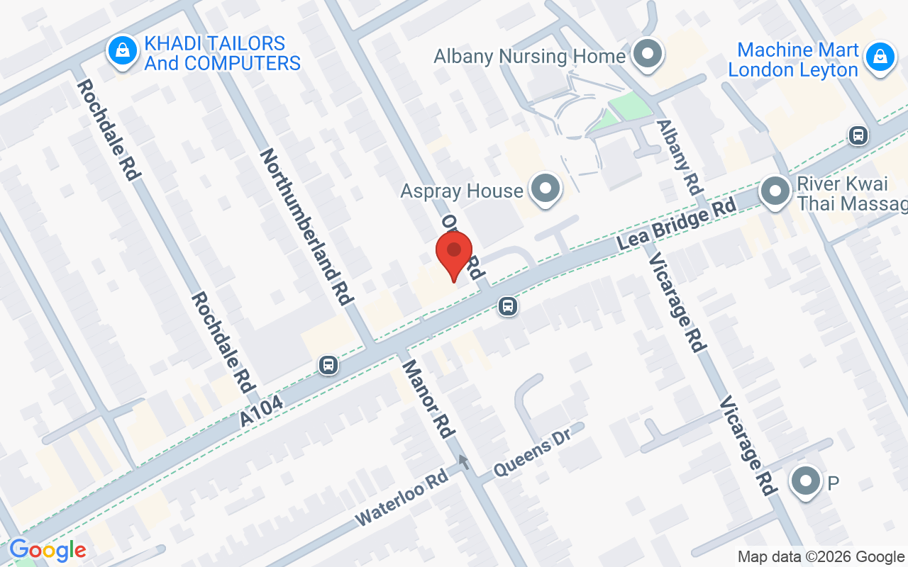 Map showing the location of Lush Hair And Beauty Salon