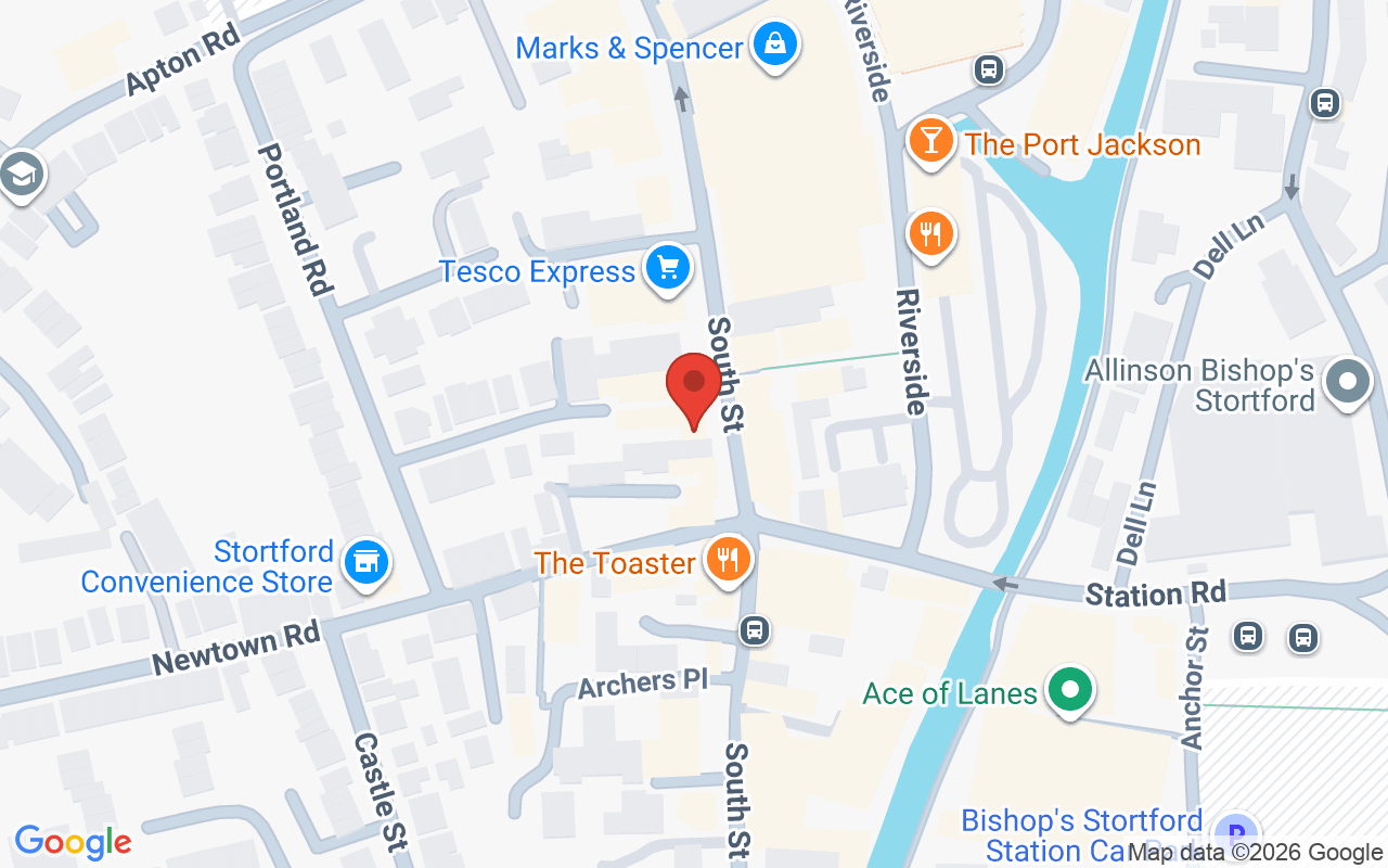 Map showing the location of M Spa