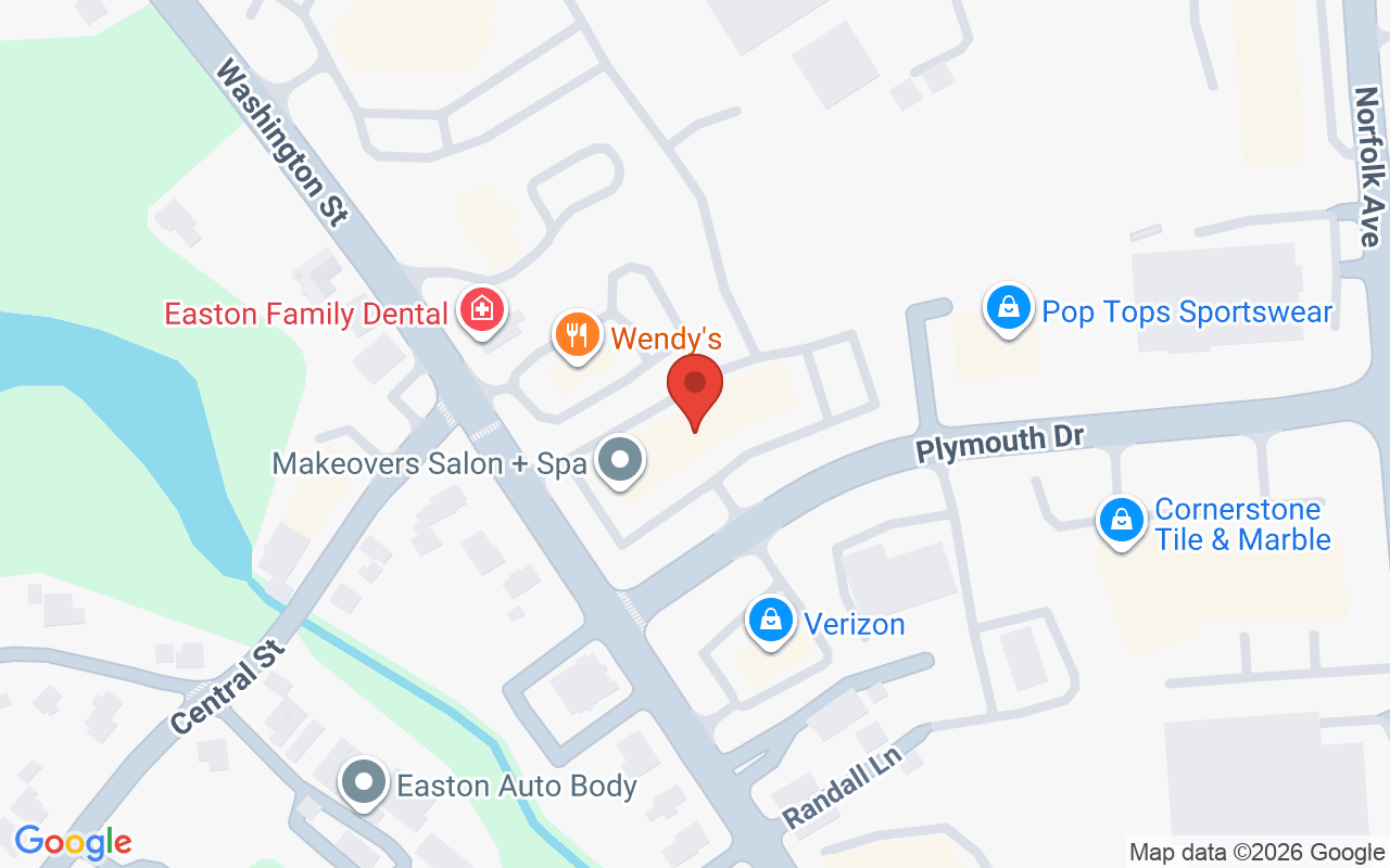 Map showing the location of Makeovers Salon and Spa