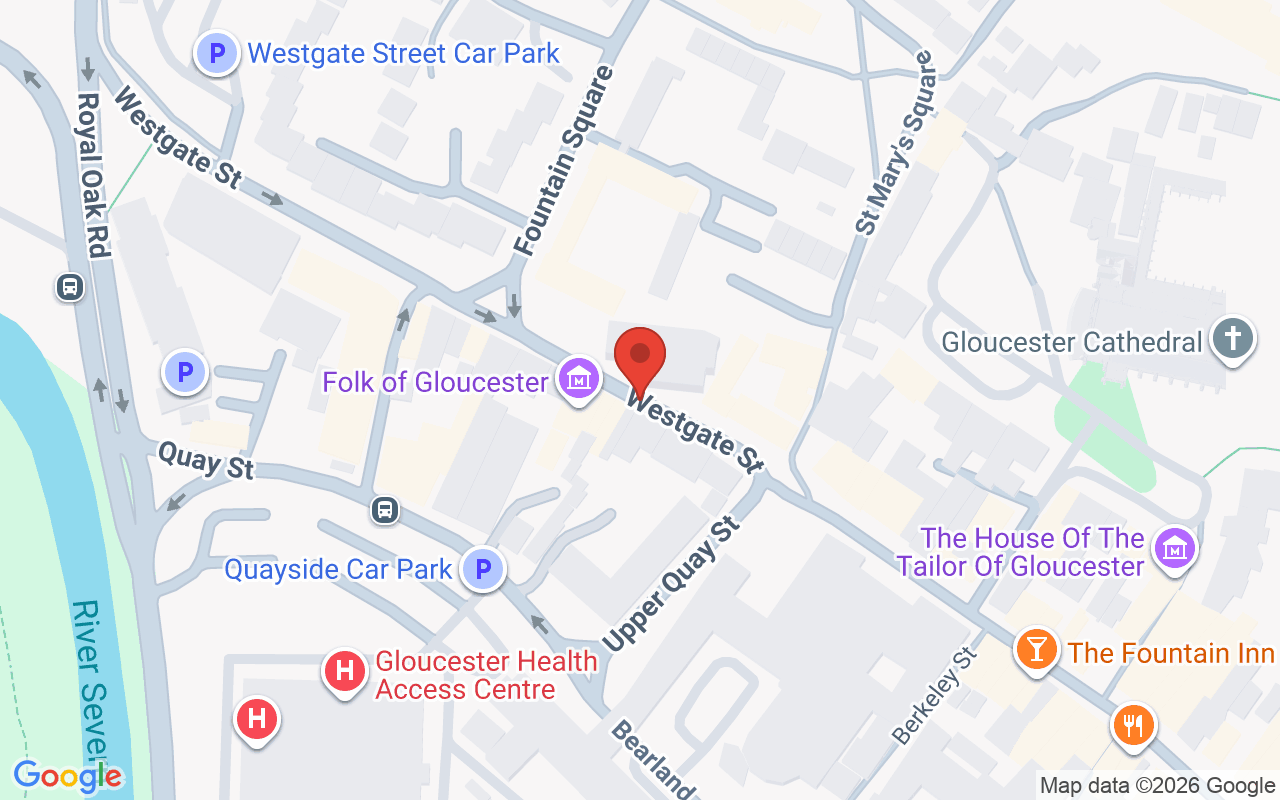 Map showing the location of Mark Blake Hair & Beauty