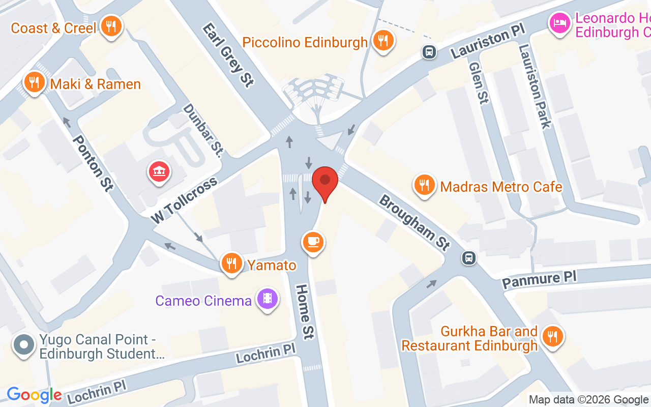 Map showing the location of McGills Hairdressing