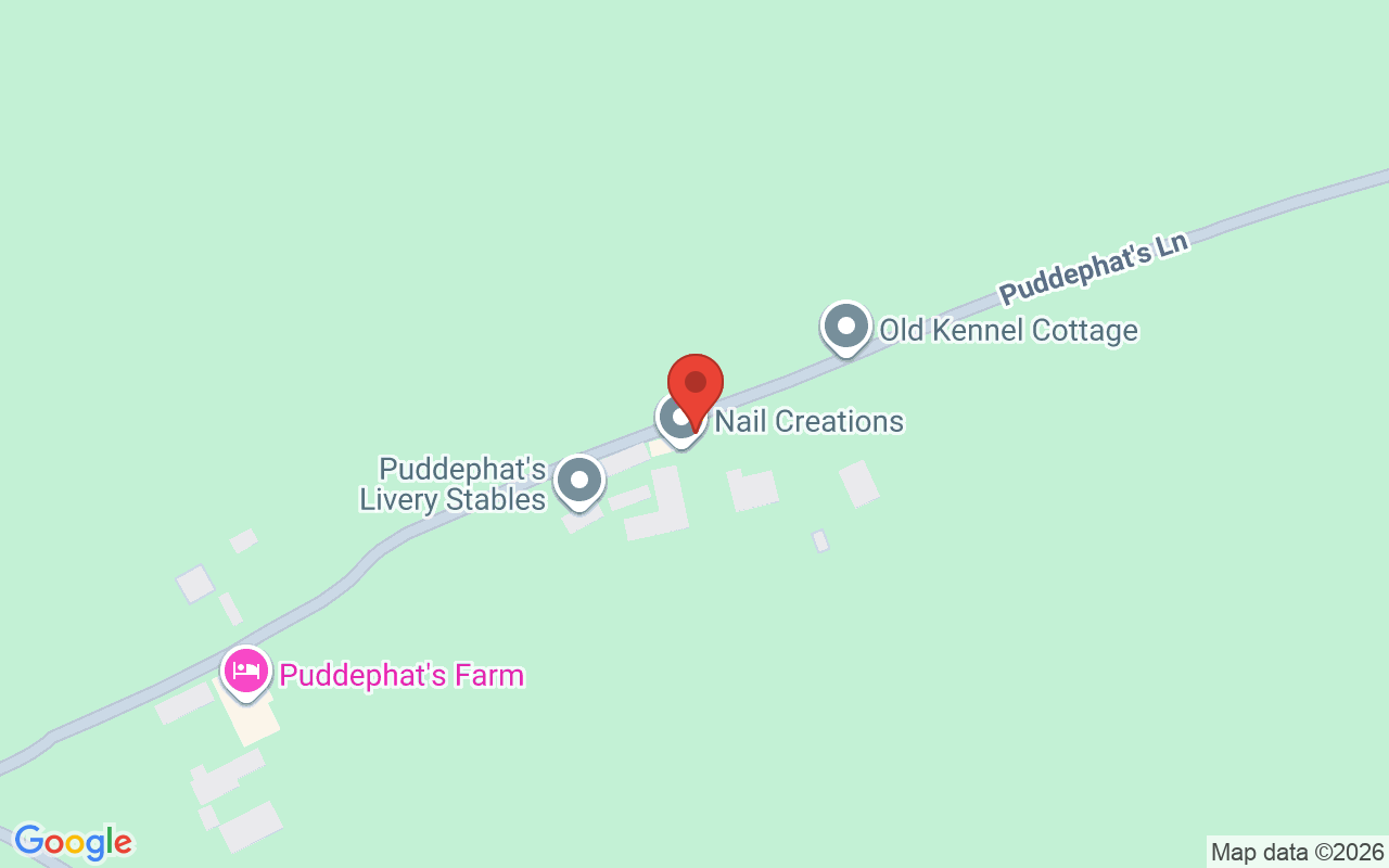 Map showing the location of Nail Creations