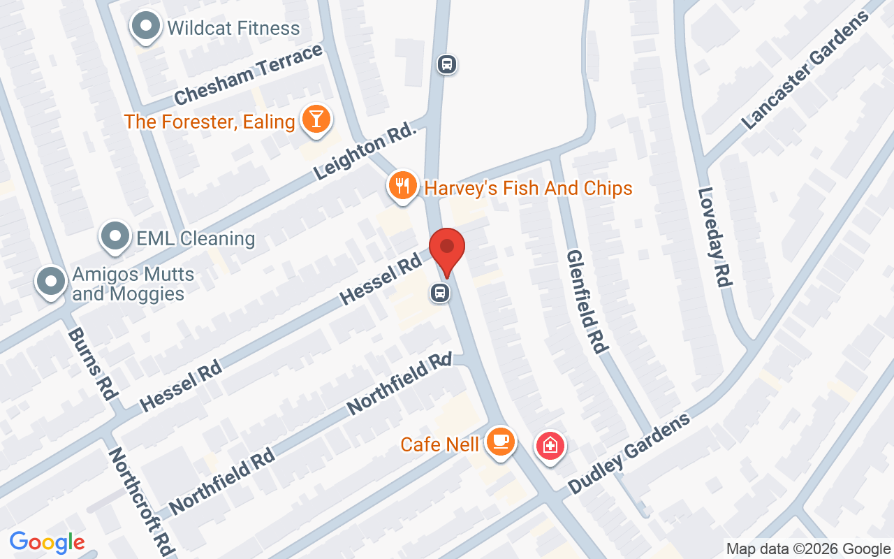 Map showing the location of Natural Gloe Hair & Beauty Salon