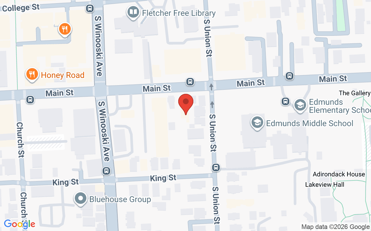 Map showing the location of O’Briens Salon