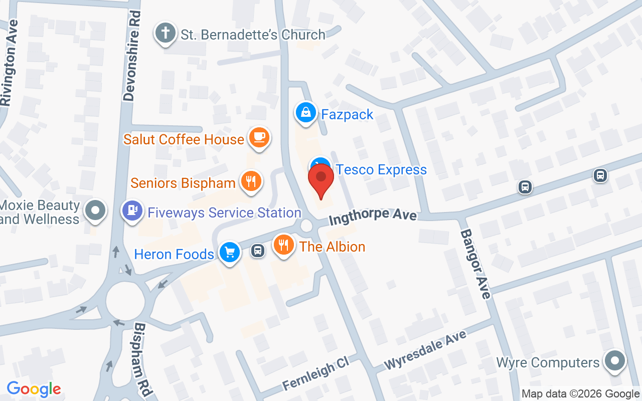 Map showing the location of Oasis Wellbeing Clinic