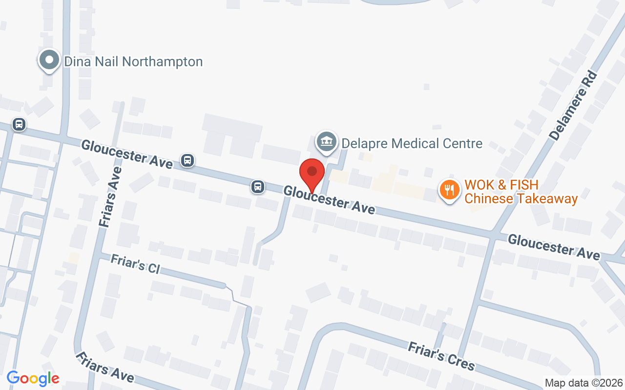 Map showing the location of Pamper Me Hair and beauty studio
