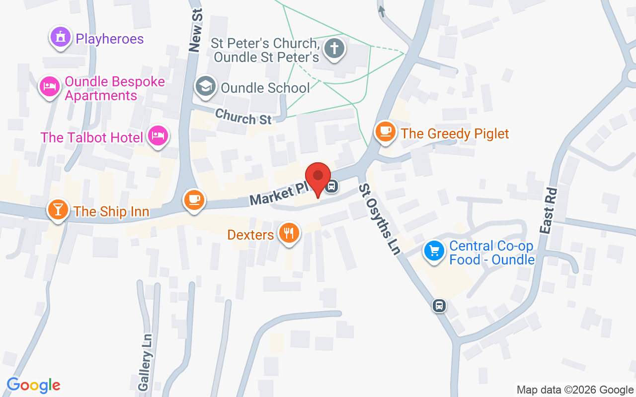 Map showing the location of Paul Watts Hairdressing
