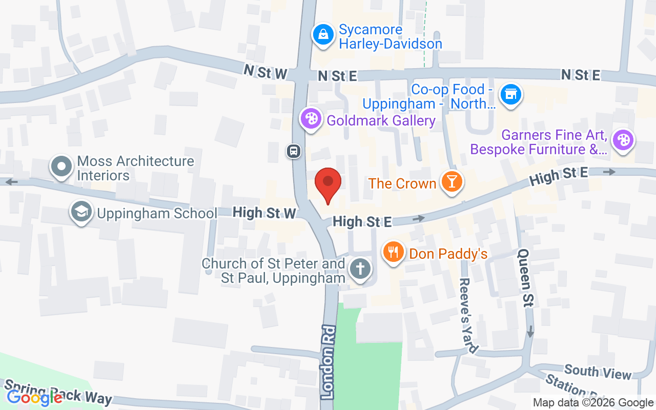 Map showing the location of Paul Watts Hairdressing