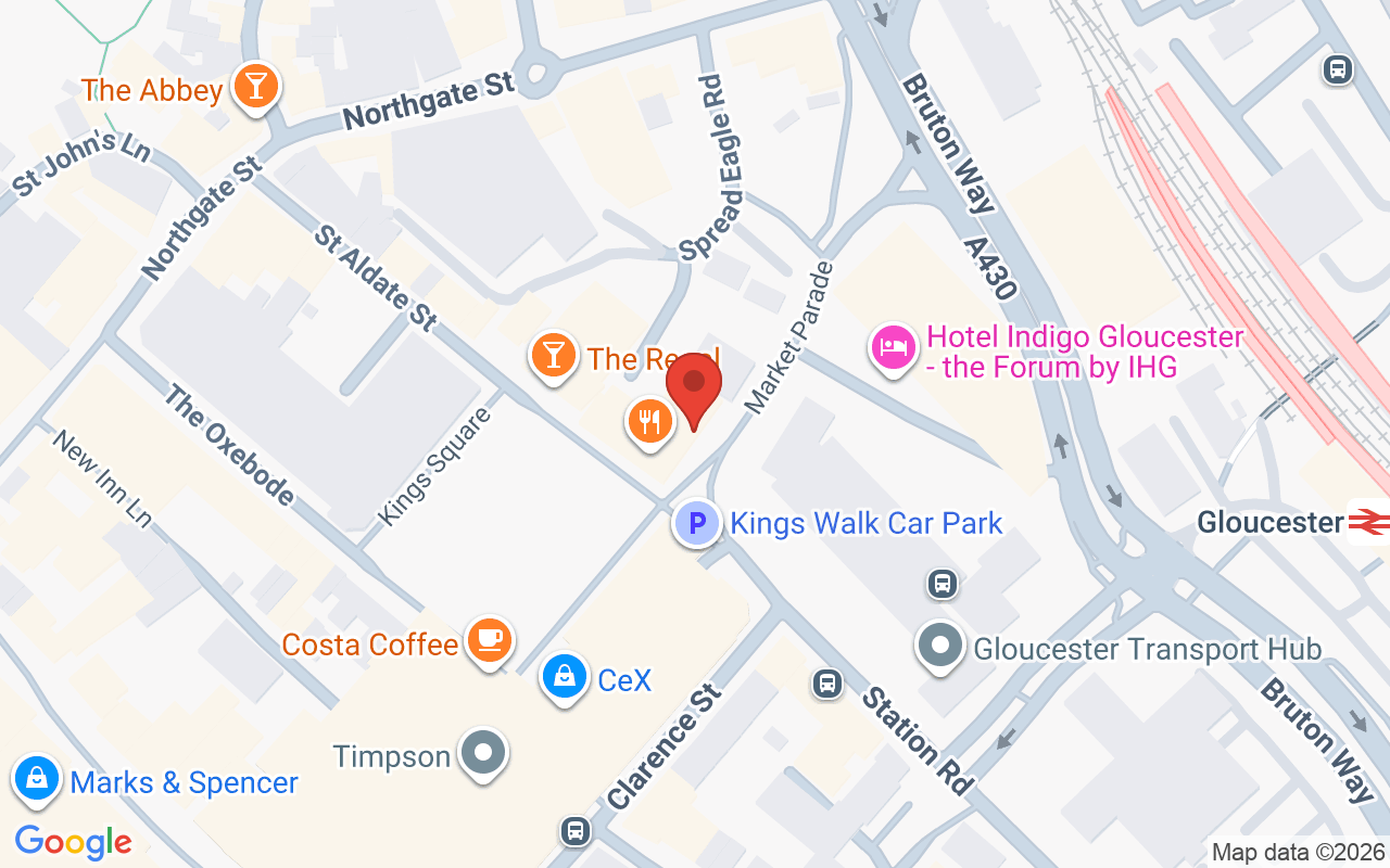 Map showing the location of Pride Hairdressing and Barber Shop