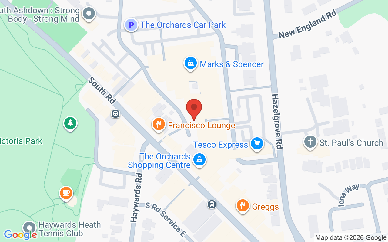 Map showing the location of Pruners Hair and Beauty
