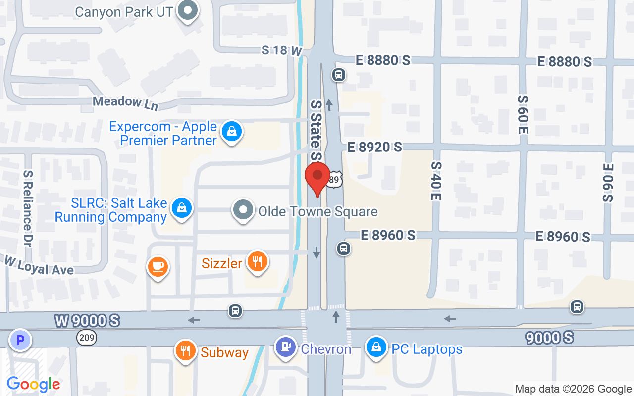 Map showing the location of Pure Beauty Salon