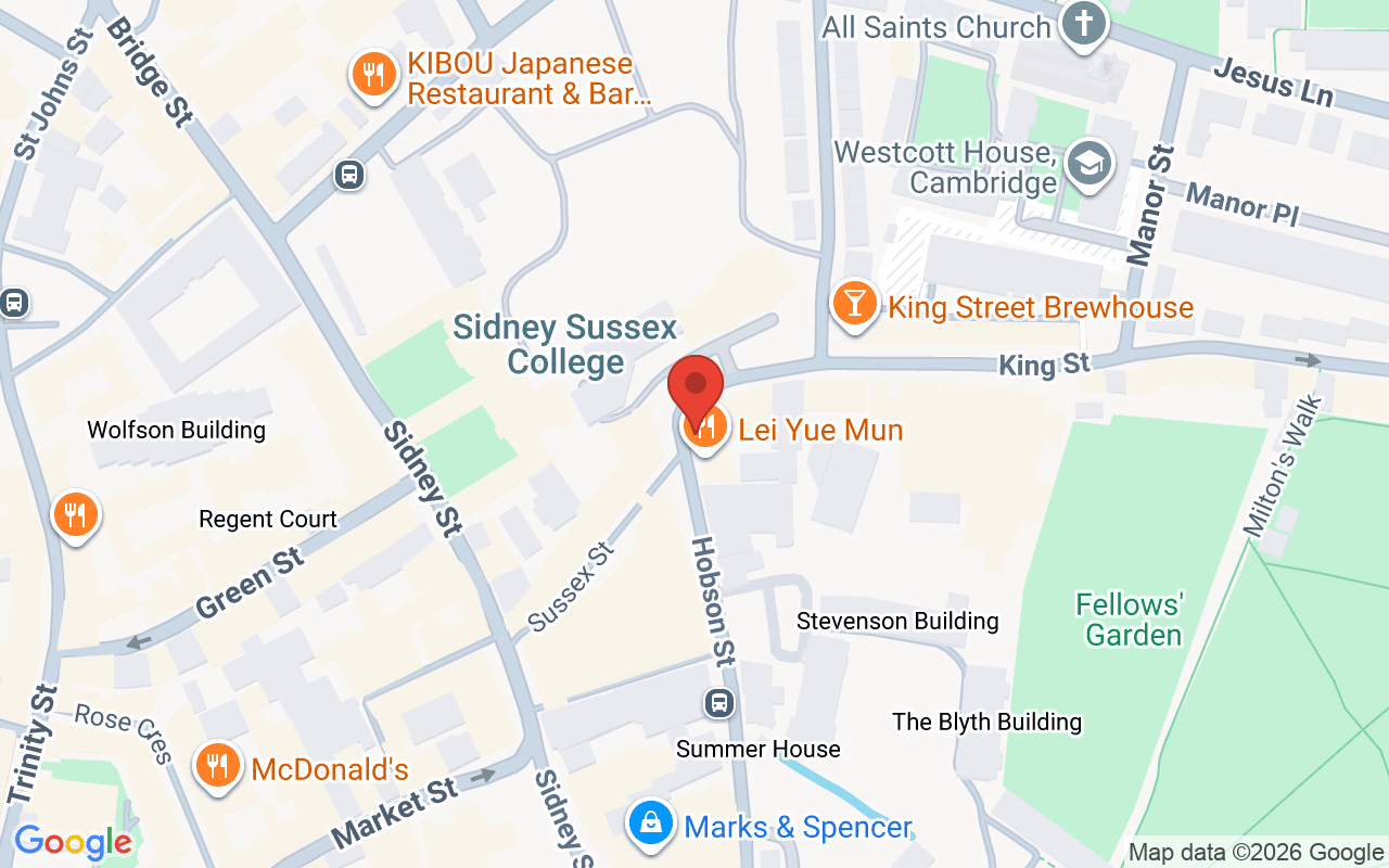Map showing the location of Reeds Hair – Cambridge