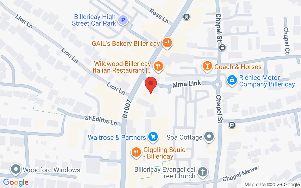 Map showing the location of retreat hairdressing