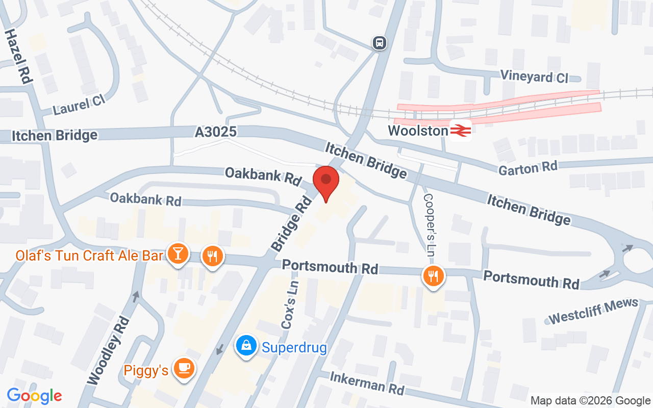 Map showing the location of Revive Hair & Beauty Southampton