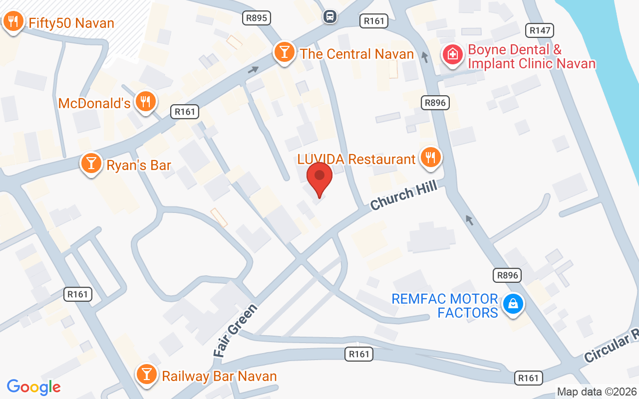 Map showing the location of Robert Byrne, Navan, Ireland