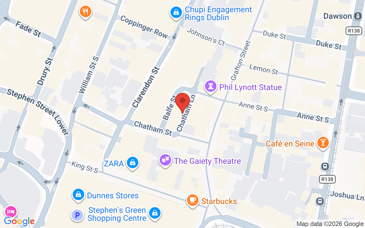 Map showing the location of Robert Chambers Hairdressing – Academy