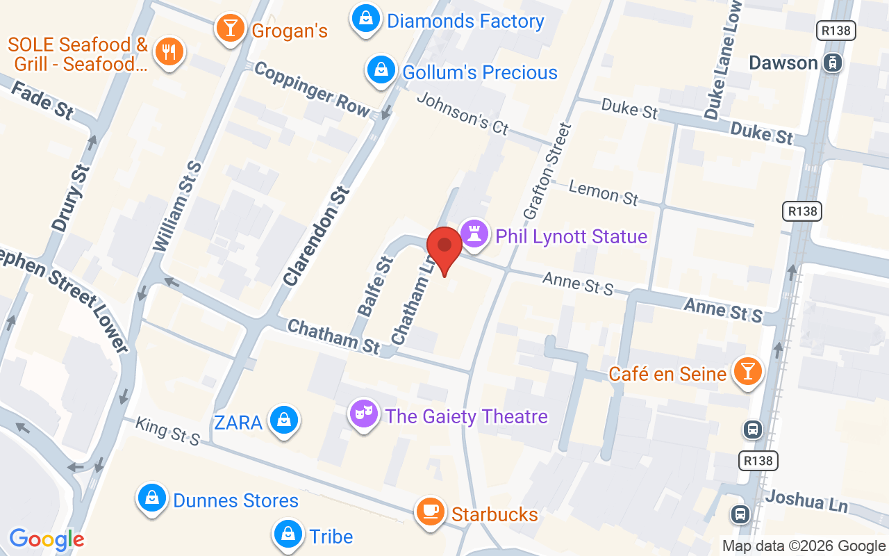 Map showing the location of Robert Chambers Hairdressing – Salon