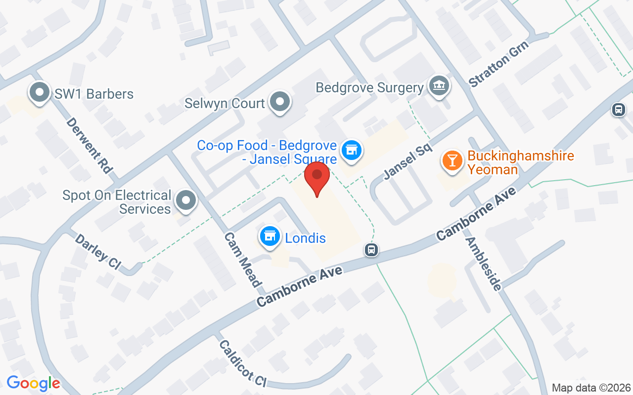 Map showing the location of Ruby Lane