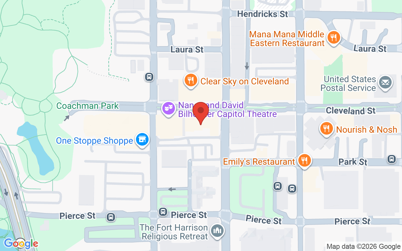 Map showing the location of Salon Bravo, An Organic Salon & Spa