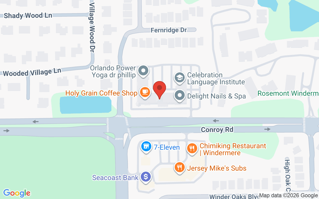Map showing the location of Sanctuary Salon Day Spa
