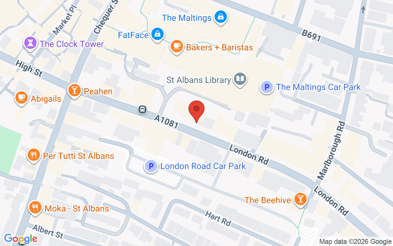 Map showing the location of Sarah Iovane Hair