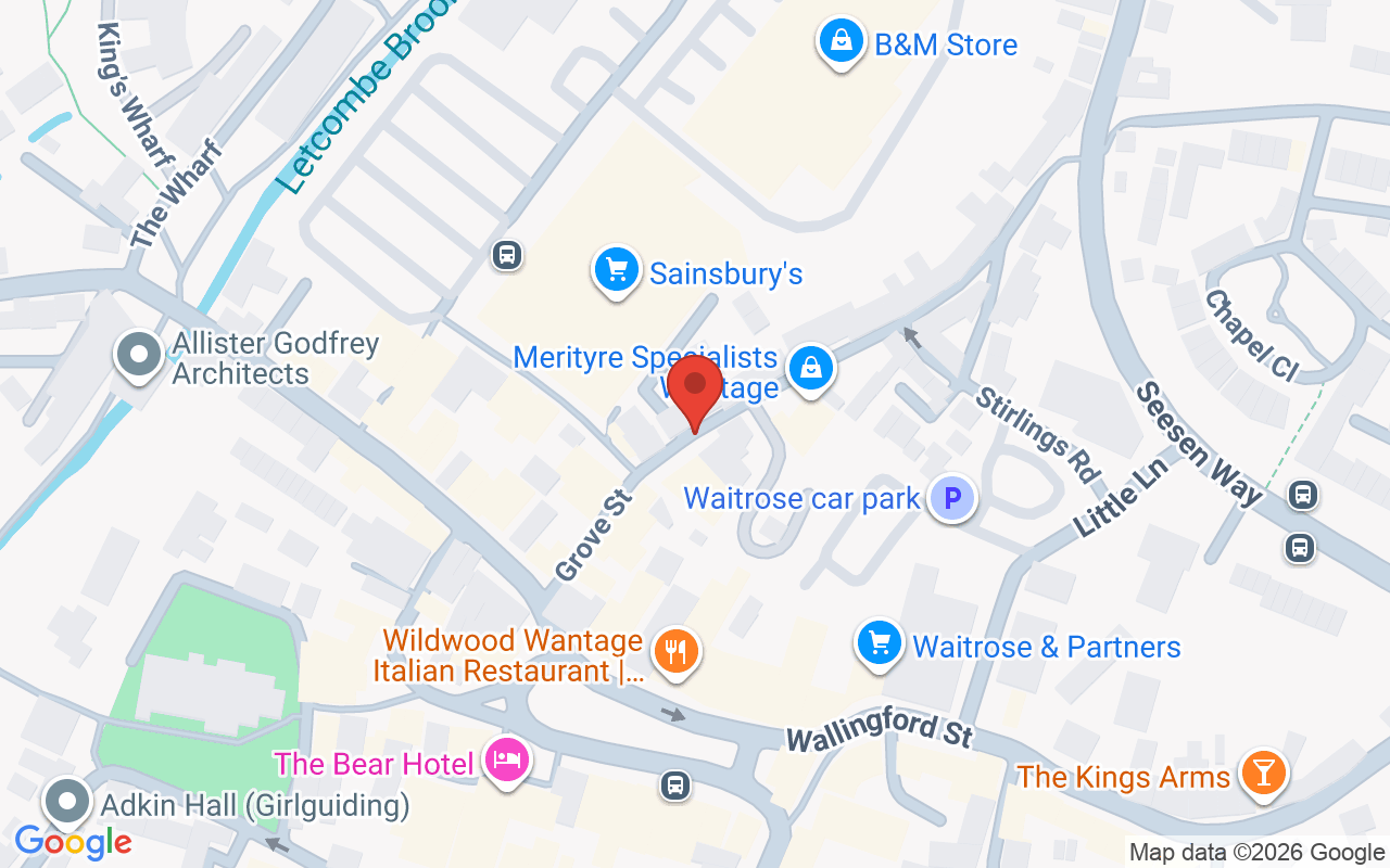 Map showing the location of Segais Hair And Beauty Wantage