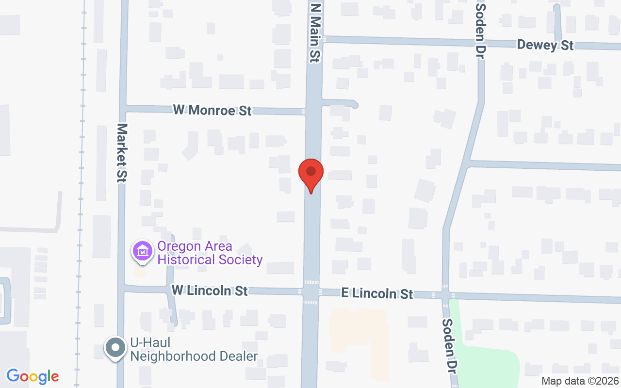 Map showing the location of Shampoo Dolls Oregon