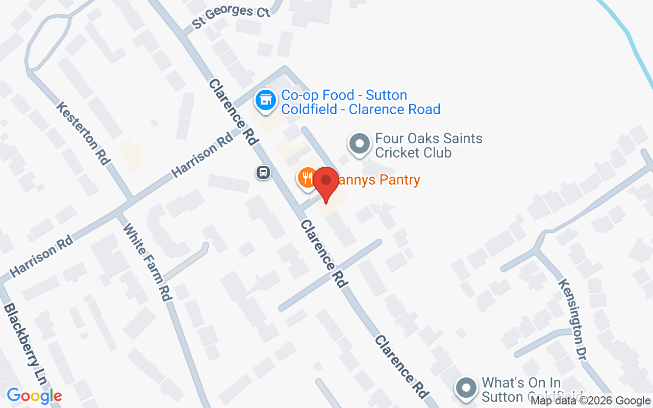 Map showing the location of Sutton Coldfield