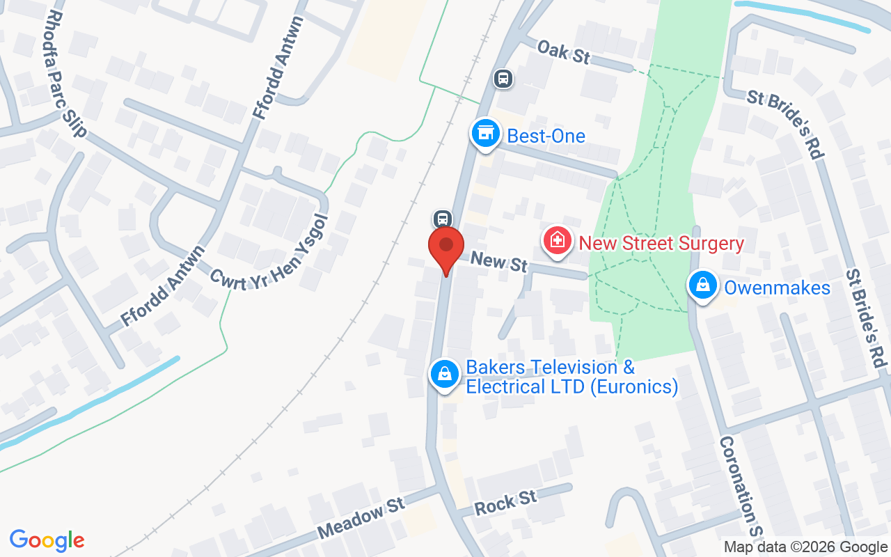 Map showing the location of Shelley´s Salon