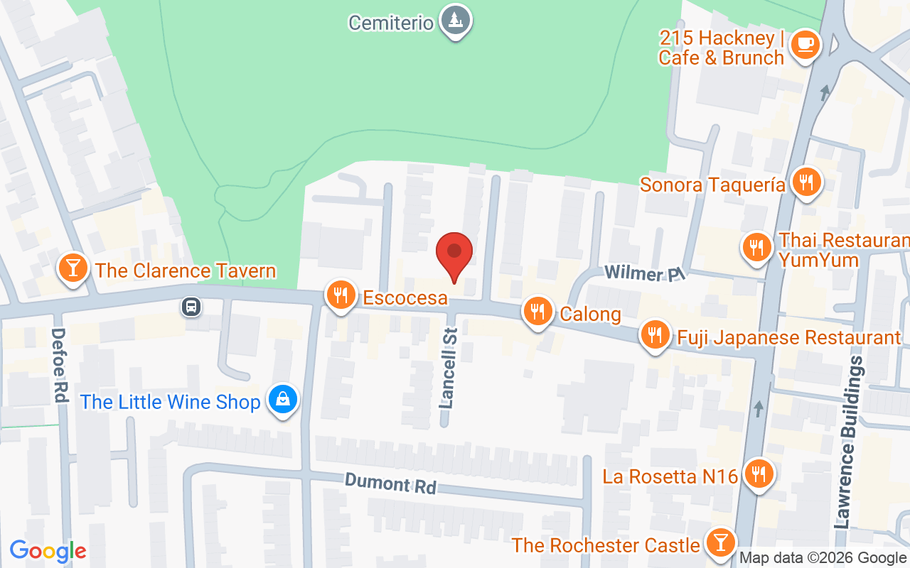 Map showing the location of Shine – Church St, Stoke Newington