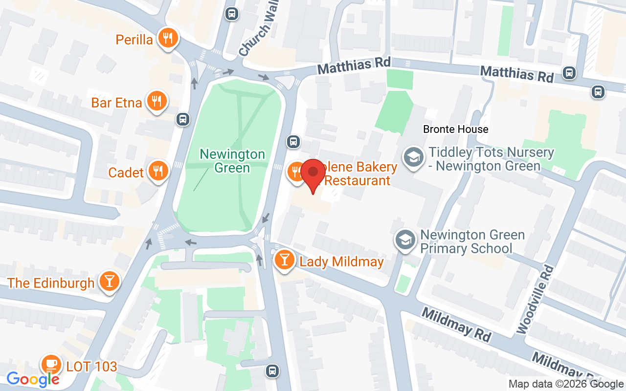 Map showing the location of Shine – Newington Green