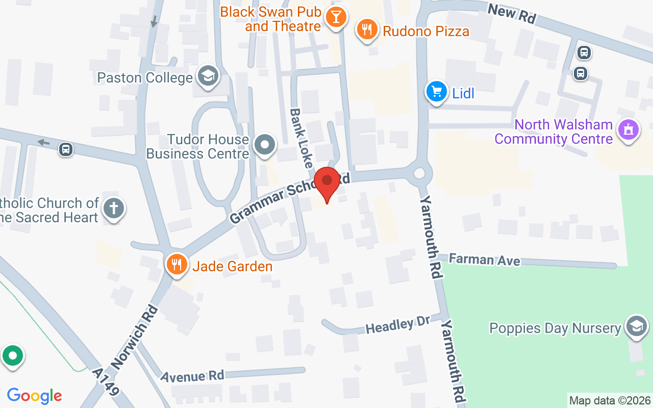 Map showing the location of snippers artistic hairdressing