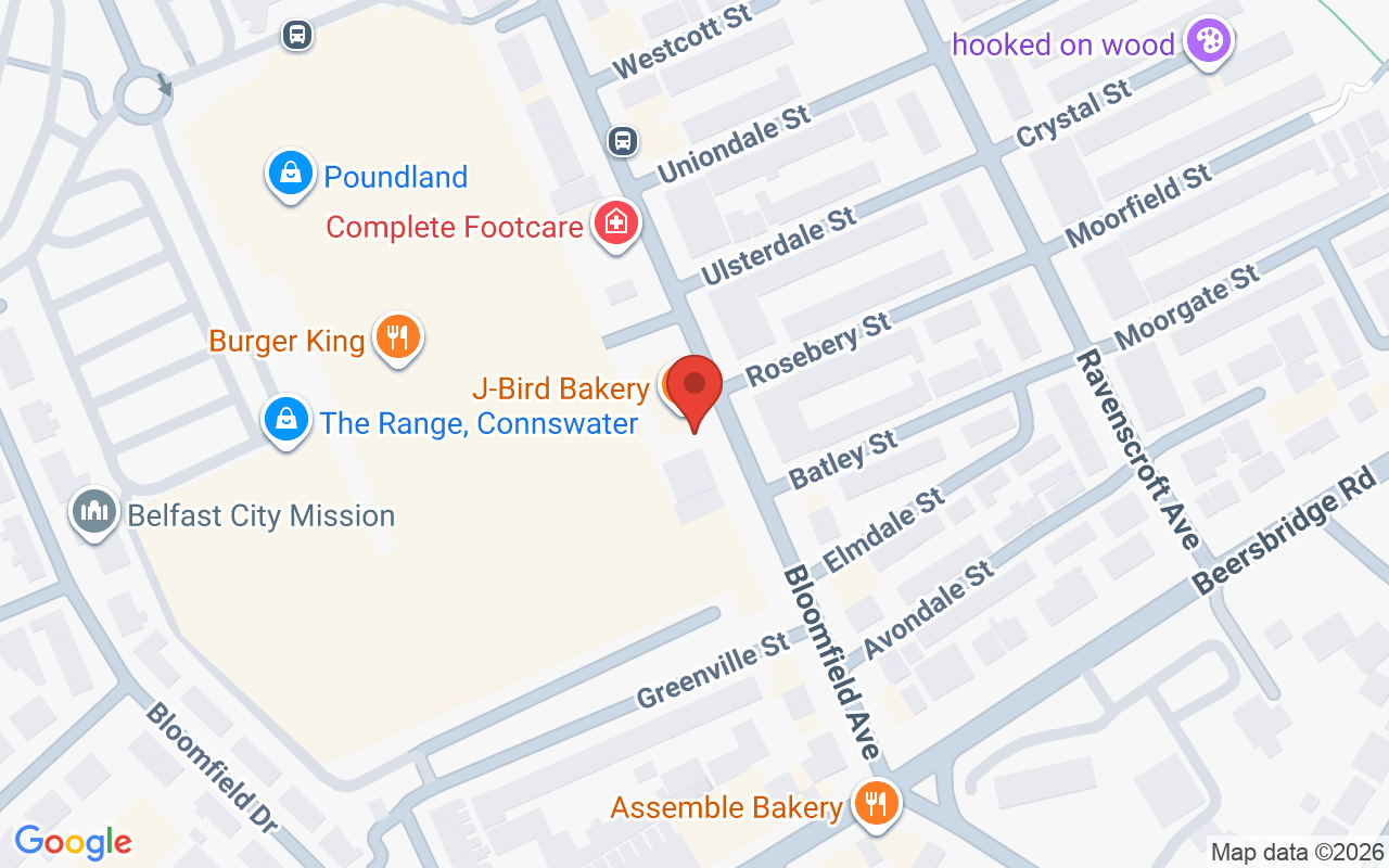 Map showing the location of Soul Hairdressing, Belfast