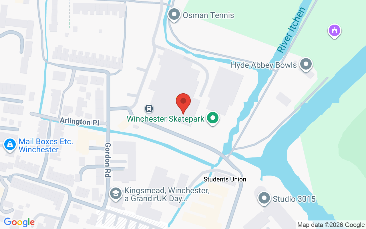 Map showing the location of Sparx Beauty
