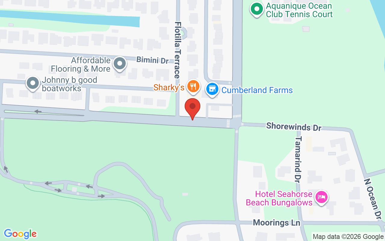 Map showing the location of Split Enz Salon and Spa