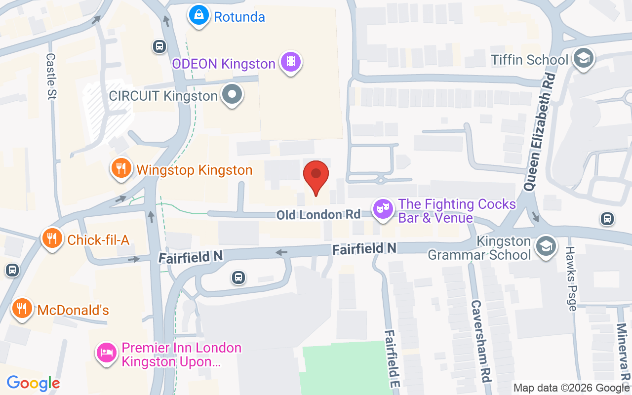 Map showing the location of Stone Hair Salon