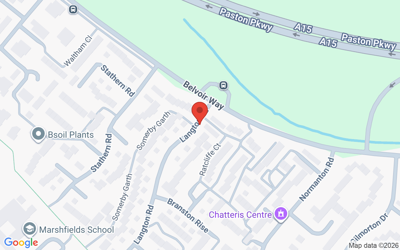 Map showing the location of The beautiful 1 Peterborough