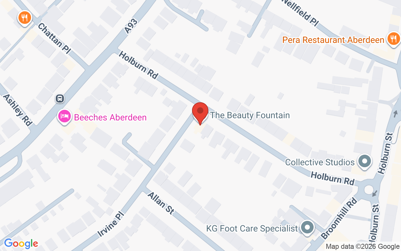Map showing the location of The Beauty Fountain