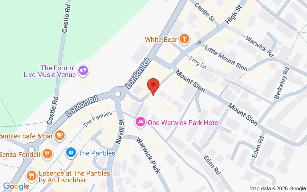 Map showing the location of The Chapel – Tunbridge Wells