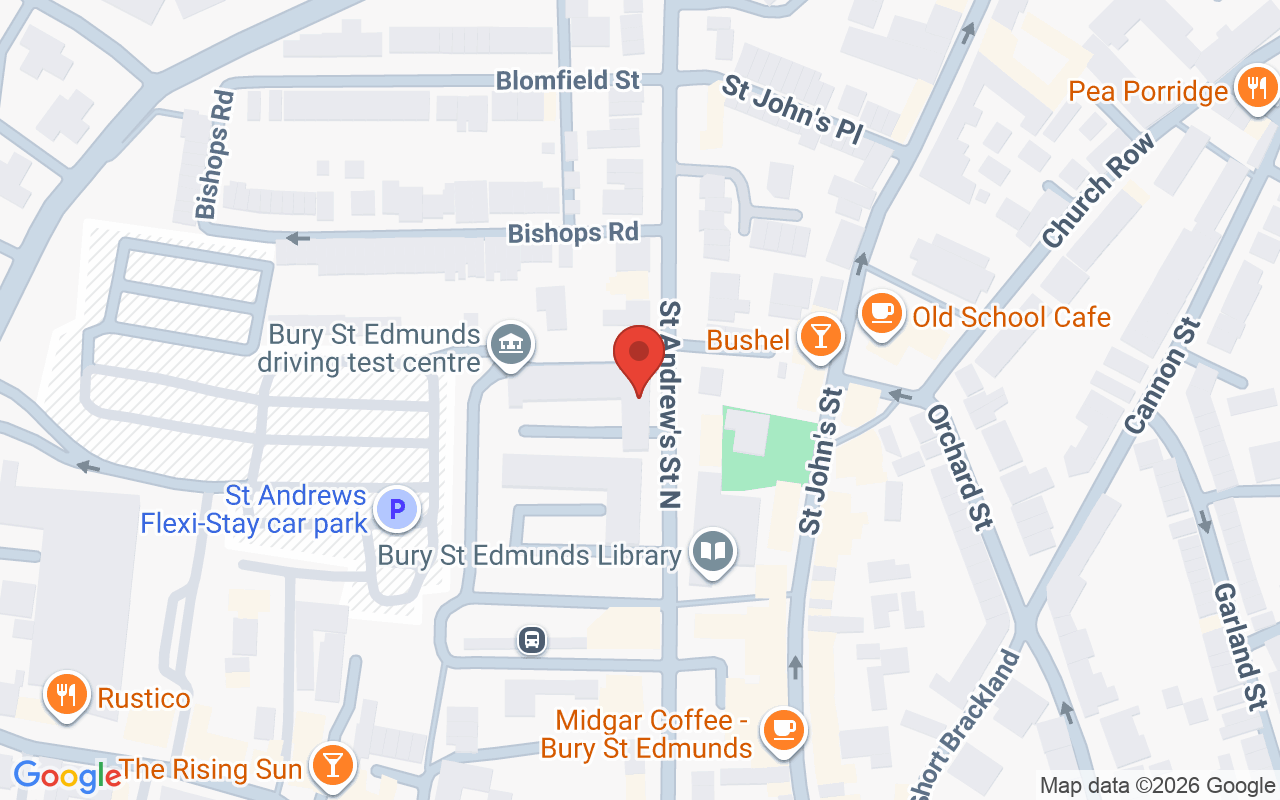 Map showing the location of The Cutting Edge