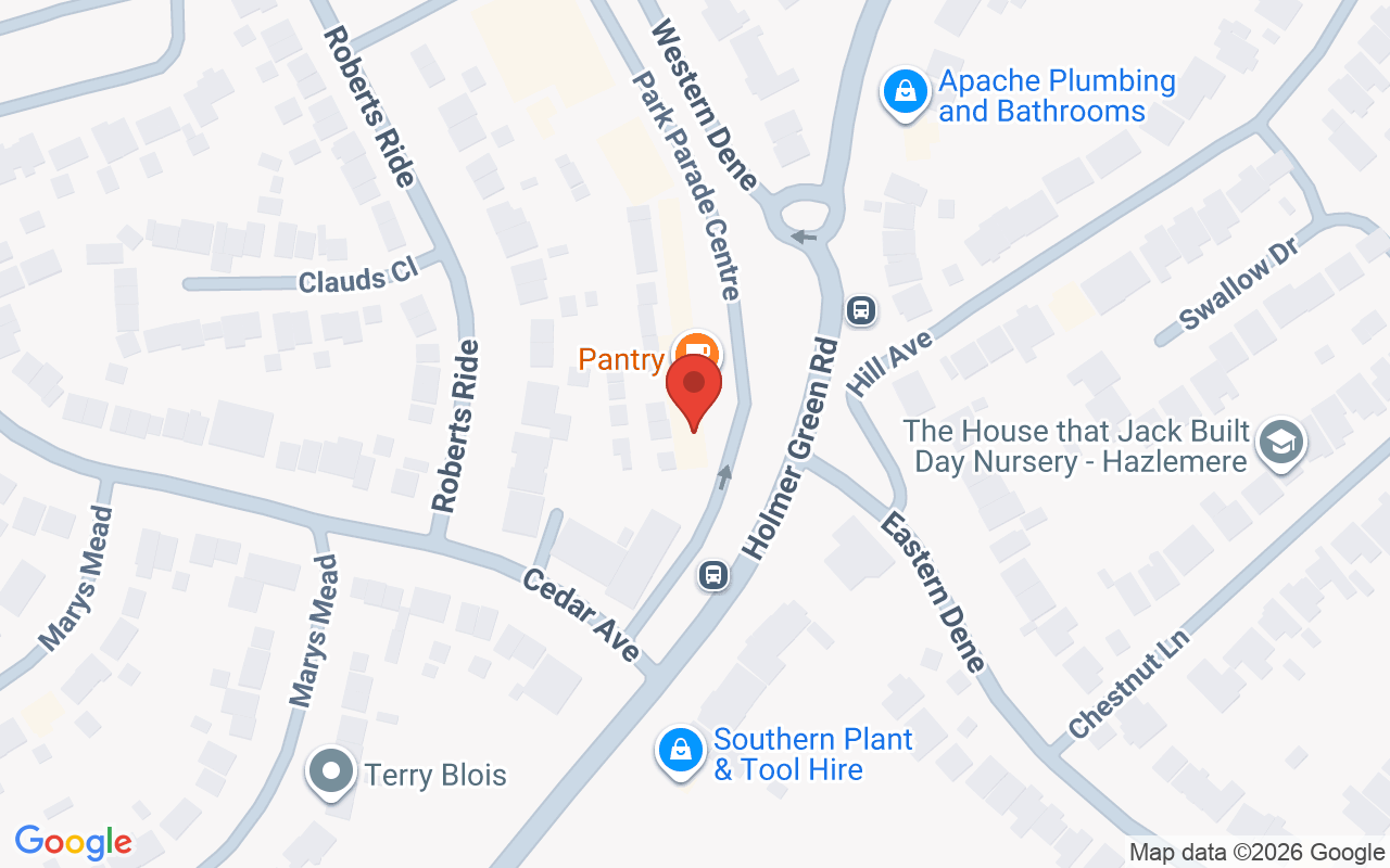 Map showing the location of The Cutting Studio