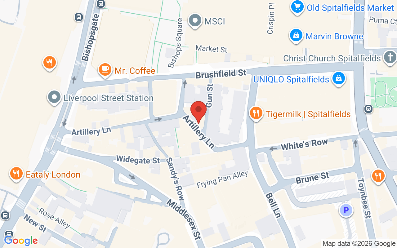 Map showing the location of The Drawing Room