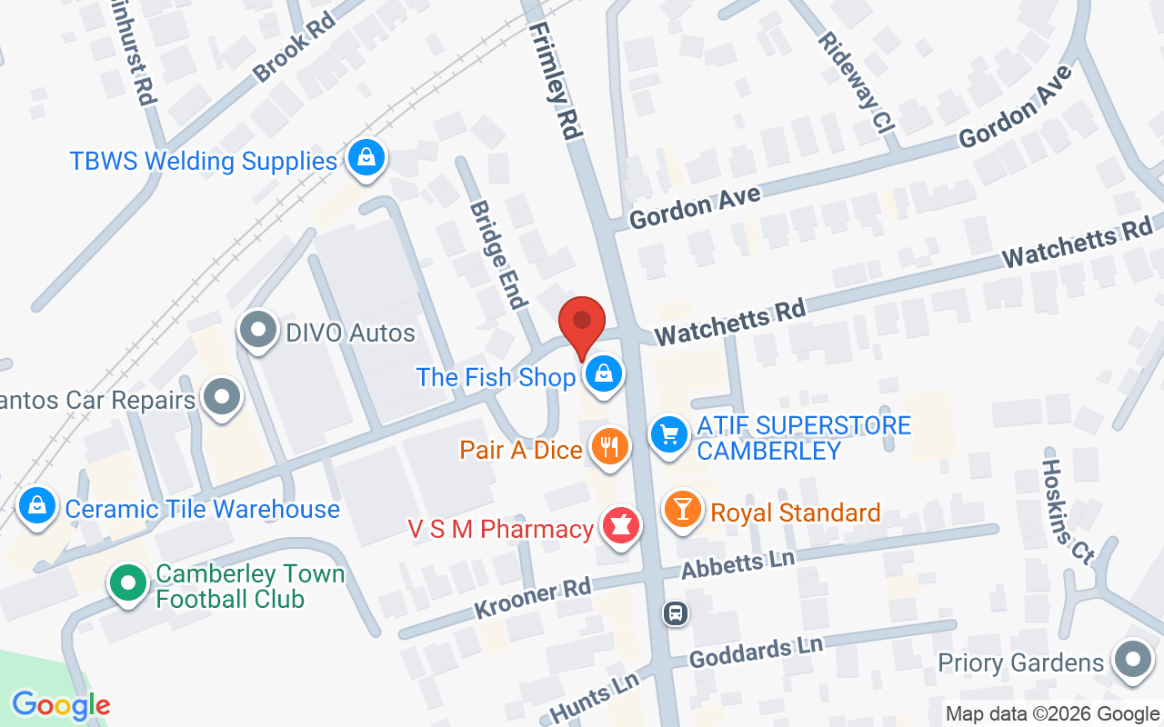 Map showing the location of The Face & Body Workshop