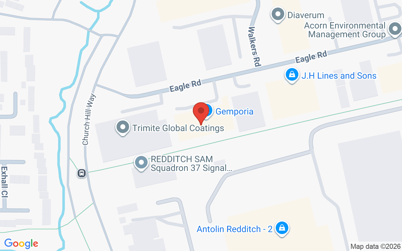Map showing the location of The Hair Factory