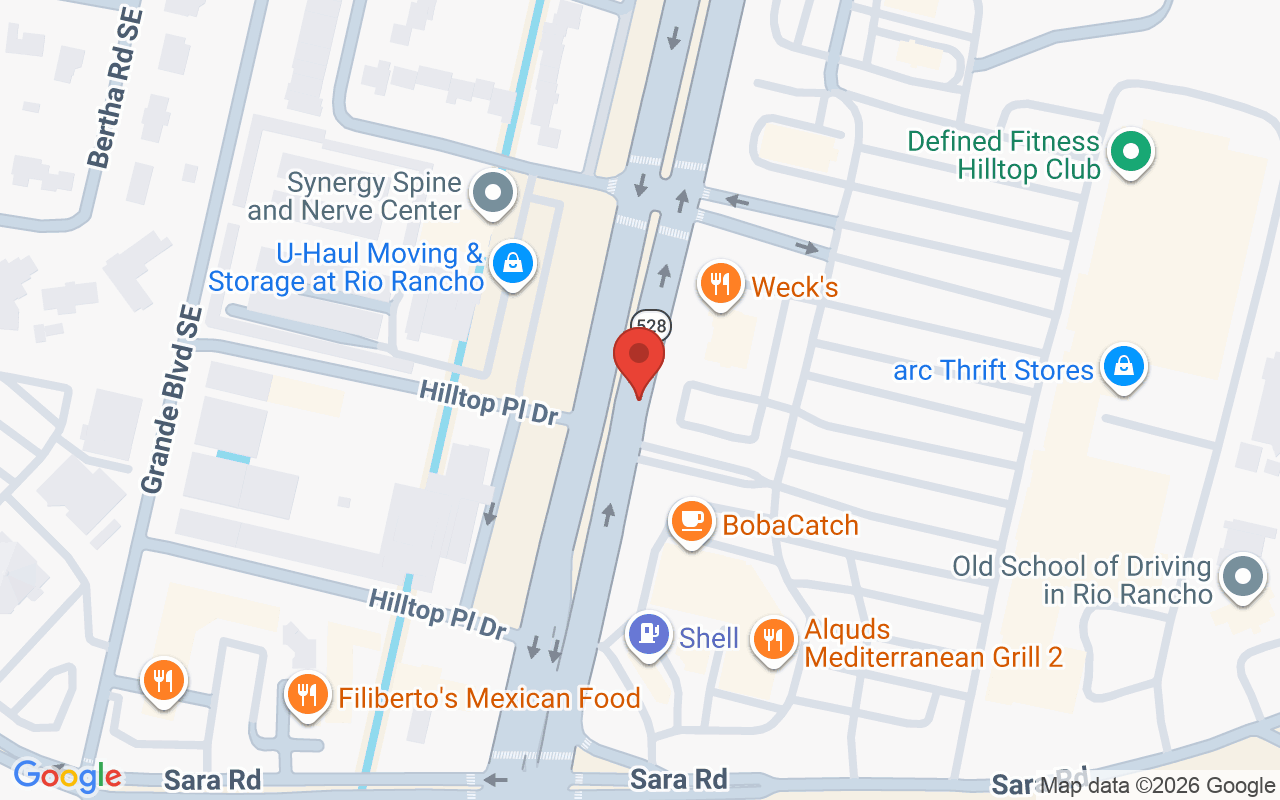 Map showing the location of The Hype Hair Studio