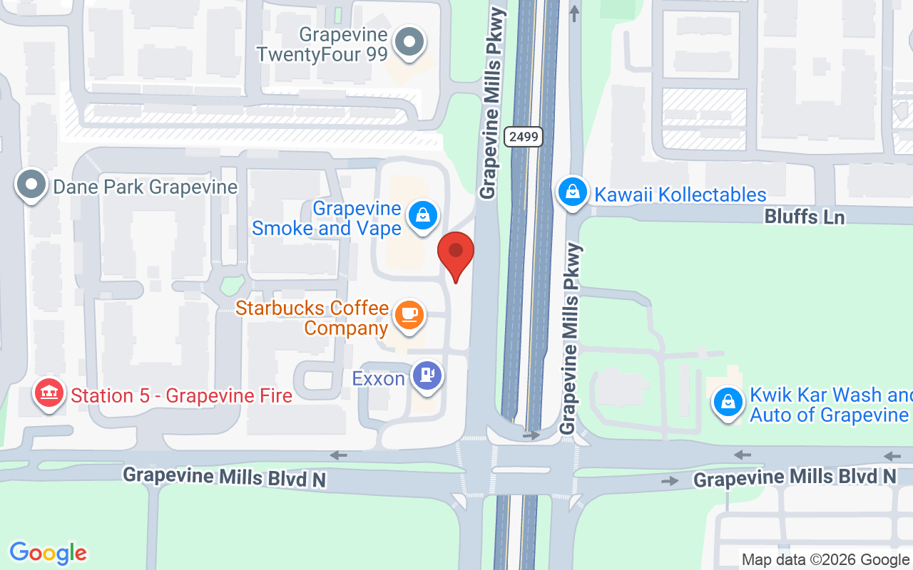 Map showing the location of The Lash + Skin Studio